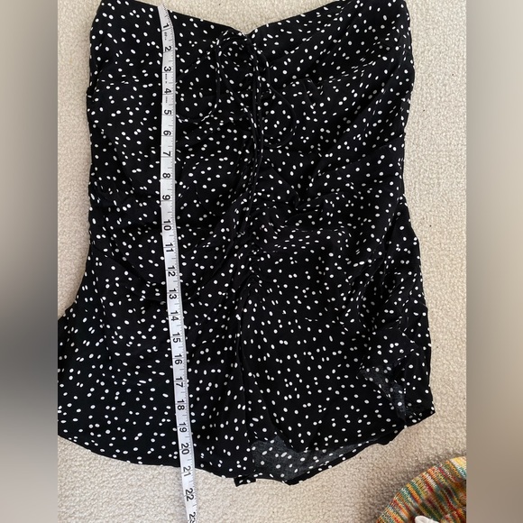 Zara gathered draw string polka dot skirt size M - Picture 7 of 9